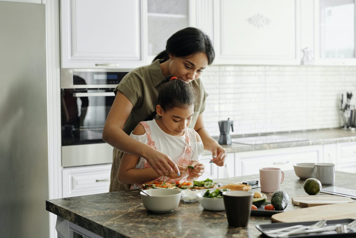Kids are more likely to eat a meal they had a hand in cooking.